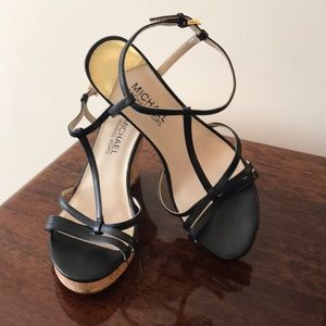 Michael Kors black heeled sandals
